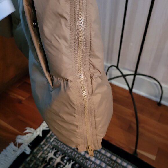 Yves Salomon A Line Down Jacket w/Fox Fur Hood Puffer Jacket NWT - Picture 11 of 14